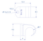 Staples for Round Conductors, Black Color, 7mm (100 Pcs) (3103-00100)