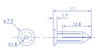 Package with White Conical Plastic Anchor 10 Pieces and 3/4" Plastic Nail 10 Pieces to False Wall (1206-01230)