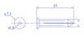 Package with Yellow Conical Plastic Anchor 10 Pieces and 1" Plastic Nail 10 Pieces to False Wall (1207-03230)