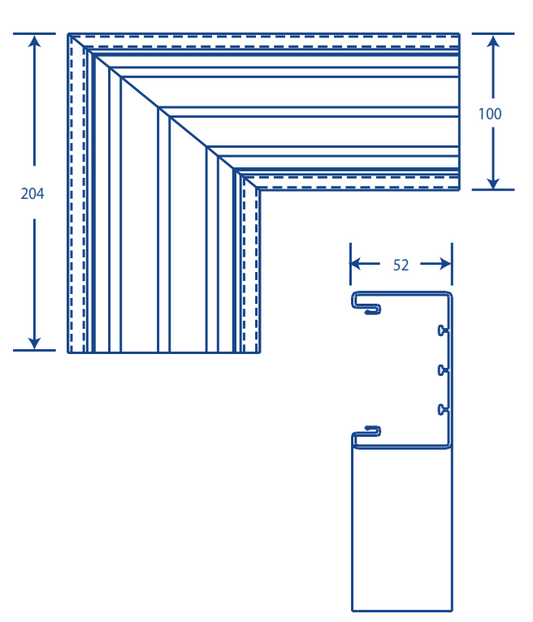Accessory in "L" White Compatible with TEK100 (5576-12100)