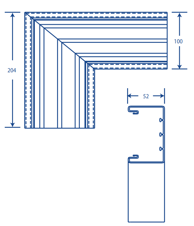 Accessory in "L" White Compatible with TEK100 (5576-12100)