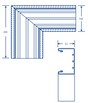 Accessory in "L" White Compatible with TEK100 (5576-12100)