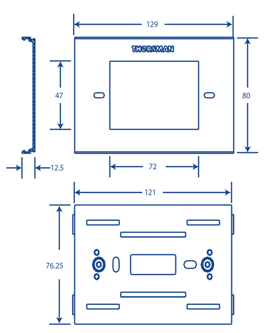 Universal Outlet and Mounting Plate Compatible with TEK100 (5595-10001)
