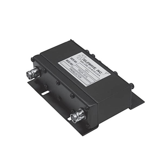 Compact Preselector, 150-160 MHz, 4 Cavities, 2 MHz B/W, 50 Watt, BNC Females.