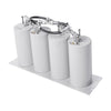 UHF Band Pass / Band Reject Duplexer, 400-470 MHz, 4 Cavities (4" Diameter) 5 MHz, 250 Watt, N Females.