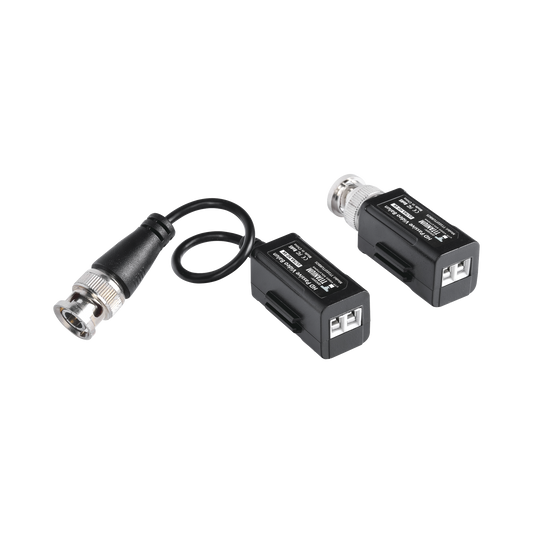 Transceivers Kit (Baluns) with SCREW-TYPE TERMINALS, 4K Resolution, Shielded COAXIAL / COAXITRON / AUDIO BY COAXITRON / OSD Menu / 100% COPPER Connector / PREMIUM Quality
