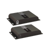 VGA Extender Kit over Cat 5e/6 network cable / Resolution 1080P @60Hz / Transmission distance 100 m with Cat5e and 120 m with Cat6. / 3.5mm audio jack / Output resolution indicator / Power supply included.