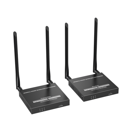 Wireless HDMI 4k extender kit at 164 ft / Zero Latency, 60G, free of interference and stable security.