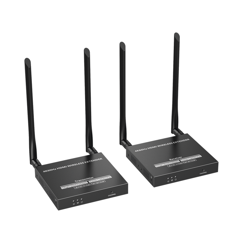 Wireless HDMI 4k extender kit at 164 ft / Zero Latency, 60G, free of interference and stable security.