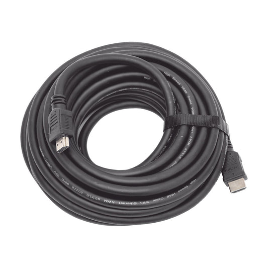 HDMI Cable (High Speed) / 33 ft (10 M) / 4K Resolution / Supports Audio Return Channel (ARC) / Supports 3D / Shielded to Reduce Interference / Gold Plated / High Strength and Durability.