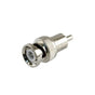 Straight 75 Ohm Adaptor from BNC Male connector to RCA male for applications with RG-59/ RG-6 coaxial cables on Audio-Video systems.