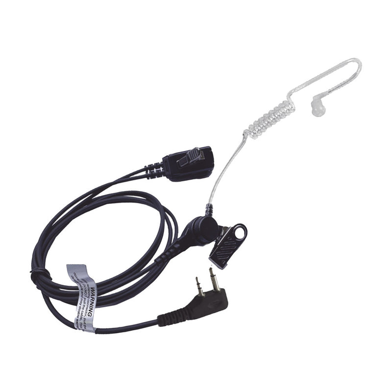 Microphone - lavalier headset with transparent acoustic tube for ICOM IC-F11/ 14/ 3021/ 3013/ 3103/ 3003/ 1100D/2100D
