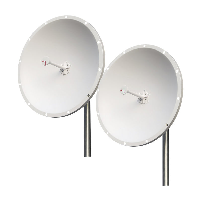 Kit of 2 Antennas Extended Frequency, 4.8 - 6.5 GHz, 28 dBi, N-Male Connectors, Ideal for WISP