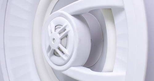 Ghost series, 9in ceiling 3-way speaker, toolless trugrip design, white polypropylene woofer, 150w 8 ohms