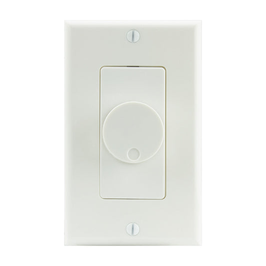 Volume control knob, 100 watts, impedance matching, decor style faceplate, almond/ivory/white included