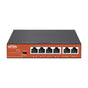 Long-Range PoE (802.3af/at/bt) Switch with 4 x 10/100Tx PoE Ports and 2 x 10/100Tx Uplink, 65W