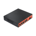 Solar Powered 6-Port Gigabit PoE Switch with Controller for Solar Panels and Batteries, 6kV Protection, and Extreme Temperature Range for Outdoor Cabinet Installations