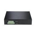Solar Powered 6-Port Gigabit PoE Switch with Controller for Solar Panels and Batteries, 6kV Protection, and Extreme Temperature Range for Outdoor Cabinet Installations