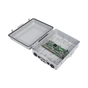 WISP/FTTX Switch with 7-Port 24V Passive Reverse PoE (PoE In), 1-Port 24V PoE Out + 2 SFP Ports, Integrated NEMA IP67 Enclosure, Ideal for Outdoor Installations.