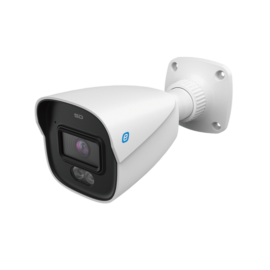 Bullet IP 4 MP / 24/7 Color Image / POE / White Light 98ft (30m) / WDR / Micro SD / IP67 / 2.8 mm Lens / Built-In Microphone / Cloud Video Recording / Metal Housing