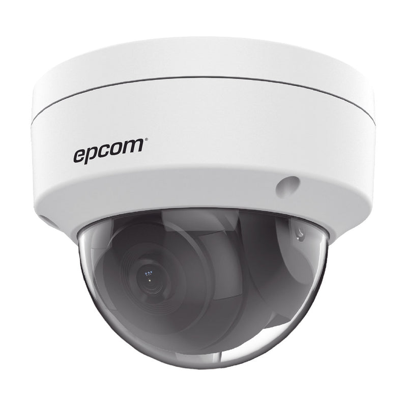 IP Dome 6 Megapixel  / 2.8 mm Lens / 30 mts IR EXIR / Outdoor IP67 / IK10 / WDR 120 dB/ PoE / Video Analytics (False Alarm Filter) / Ultra Low Lighting / Audio and Alarm Input and Output