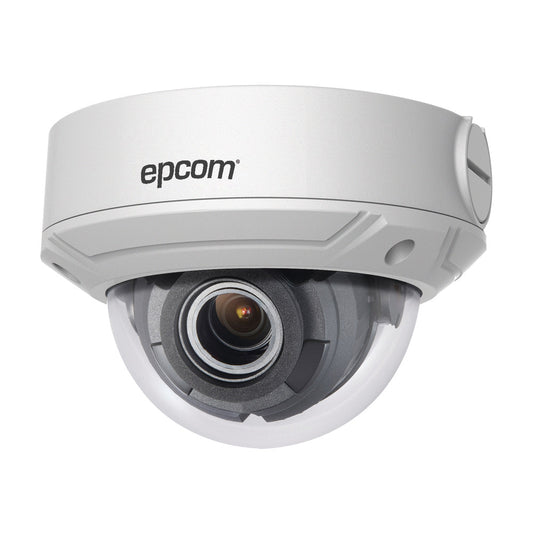 5 MP IP Dome  / 2.8 to 12 mm motorized lens / IP67 / WDR 120dB / 98 ft IR / H.265+