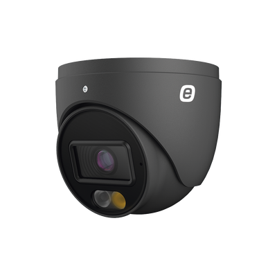 Turret IP 4 MP / POE / 98ft (30m) Smart Dual Light (IR & White Light) / WDR / Micro SD / Built-In Microphone / IP67 / 2.8 mm Lens / Cloud Video Recording / Metal Housing / Support Smart Events / Dark Grey Color