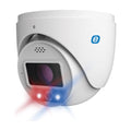 Turret IP 8 MP / POE / 24/7 Color Image / 131ft (40m) Smart Dual Light (White Light + IR) / Integrated WDR (120dB) / Micro SD / IP66 / 2.8 mm Lens / Cloud Video Recording / Metal / Red and blue strobe / Integrated Siren / Two way audio