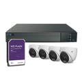 IP KIT / NVR 8 Channels / 4 Turret Cameras Color 24/7 / HDD