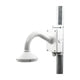 Universal wall mount with junction box for dome and bullet cameras