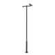 Specialized sectioned pole for the installation of video surveillance, includes foundation base, bracket for PTZ camera.