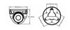 Analog Vandalproof Dome, 2.8 mm with Built-in Microphone for EPCOM Mobile DVRs XMR Series