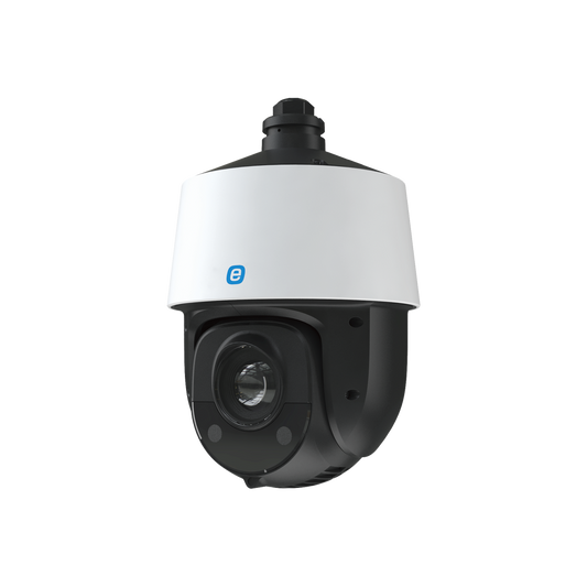 PTZ IP 8 MP (4K) / 25X Zoom / 500ft IR / IP66 / IK10 / Fast Focus / PoE+ / WDR 120 dB / Input and Output Audio and Alarm / Smart Tracking