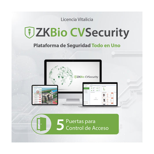 ZKBio CVsecurity License Activates 5 Doors for Access Control