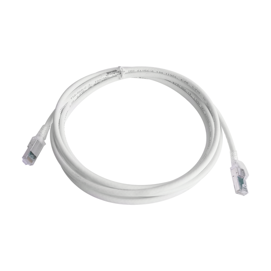 Patch Cord Z-MAX Cat6A S/FTP, CM/LS0H, 10ft, White Color