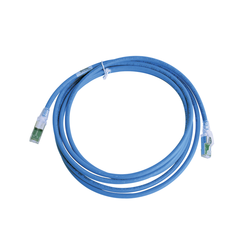 Patch Cord Z-MAX Cat6A S/FTP, CM/LS0H, 10ft, Blue Color