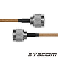 43.3 in Jumper with RG-142/U Coaxial Cable and N Male to N Male Connectors