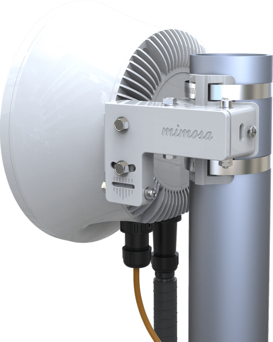 Ultralight Radio Backhaul PTP in 24 GHz MIMO 4X4:4, 1.5 Gbps Aggregated Speed, Integrated Antenna 33 dBi, IP67, Spectrum Reuse Synchronization, Auto-optimization