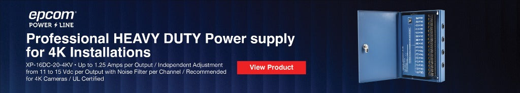 epcom POWER LINE - Professional HEAVY DUTY Power supply for 4K Installations XP-16DC-20-4KV